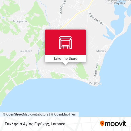 Εκκλησία Αγίας Ειρήνης χάρτης