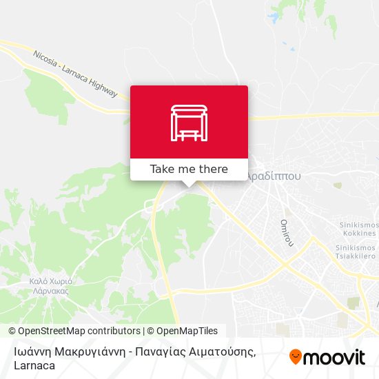 Ιωάννη Μακρυγιάννη - Παναγίας Αιματούσης χάρτης