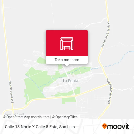 Mapa de Calle 13 Norte X Calle 8 Este