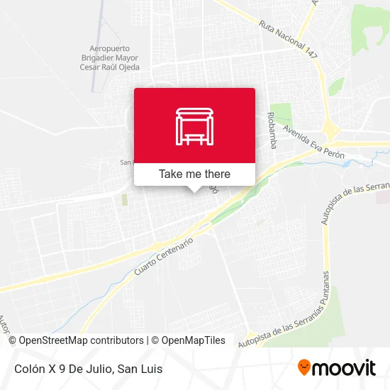 Mapa de Colón X 9 De Julio