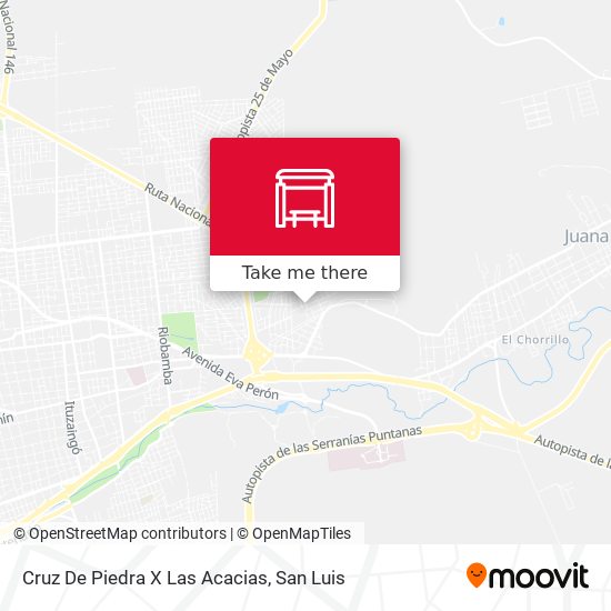 Mapa de Cruz De Piedra X Las Acacias
