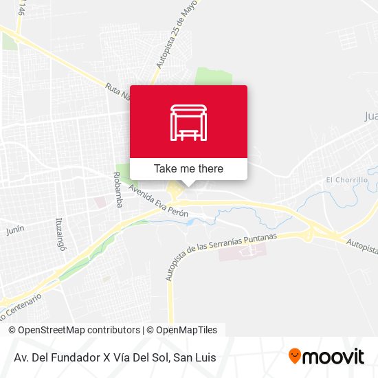 Mapa de Av. Del Fundador X Vía Del Sol