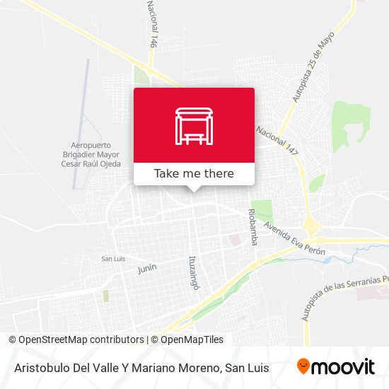 Aristobulo Del Valle Y Mariano Moreno map