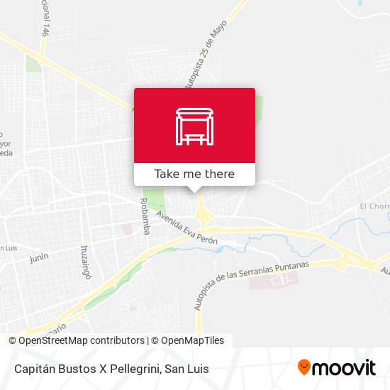 Mapa de Capitán Bustos X Pellegrini