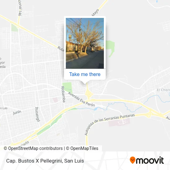 Mapa de Cap. Bustos X Pellegrini