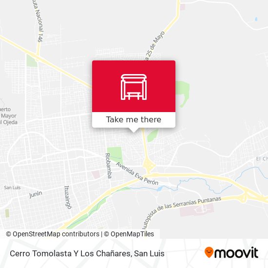 Mapa de Cerro Tomolasta Y Los Chañares