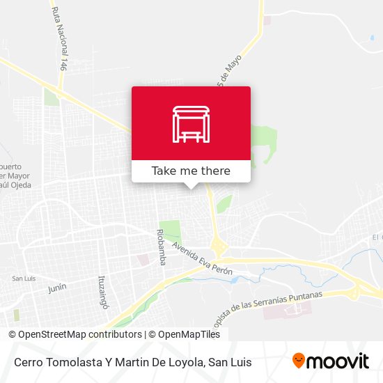 Cerro Tomolasta Y Martin De Loyola map