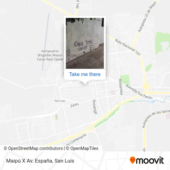 Mapa de Maipú X Av. España