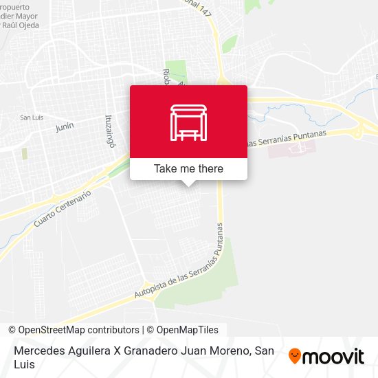 Mercedes Aguilera X Granadero Juan Moreno map