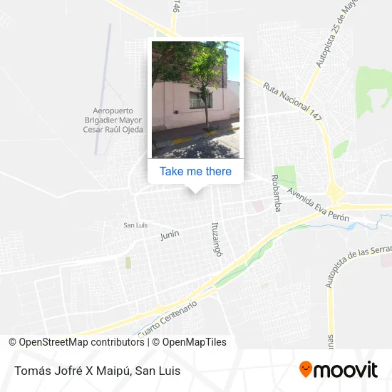 Mapa de Tomás Jofré X Maipú