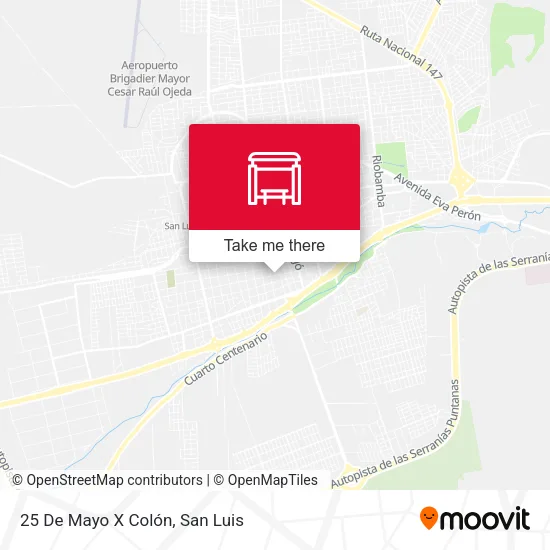 Mapa de 25 De Mayo X Colón