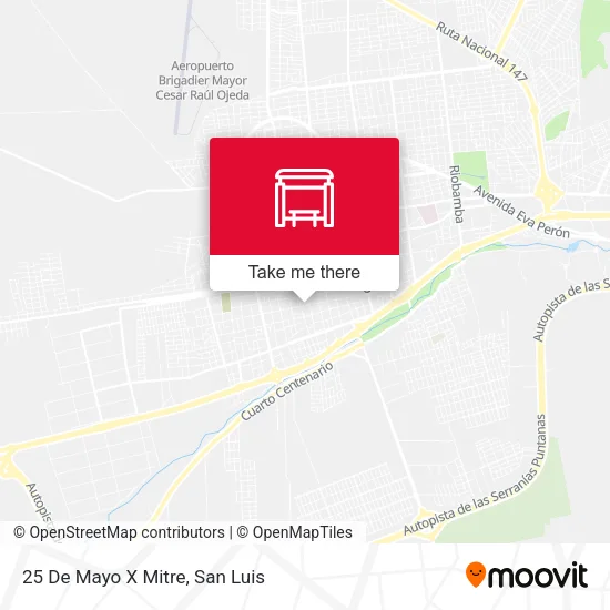 25 De Mayo X Mitre map