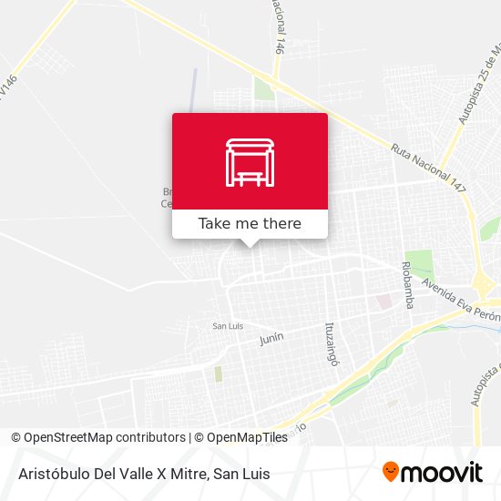 Aristóbulo Del Valle X Mitre map