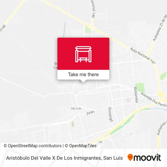 Aristóbulo Del Valle X De Los Inmigrantes map