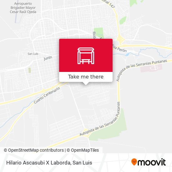 Hilario Ascasubi X Laborda map