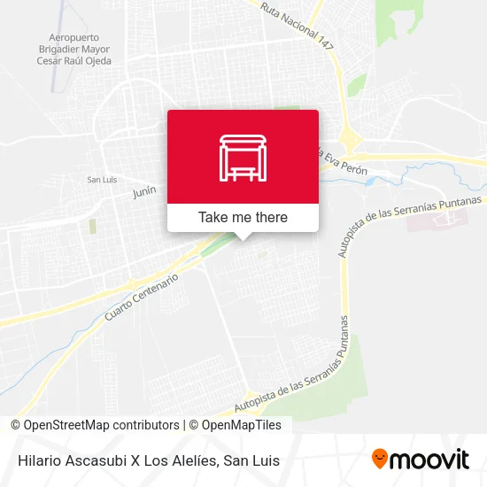 Mapa de Hilario Ascasubi X Los Alelíes