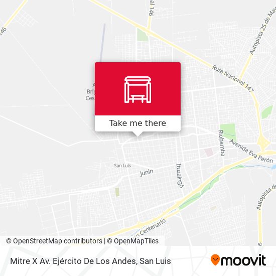Mapa de Mitre X Av. Ejército De Los Andes