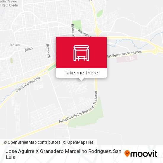 José Aguirre X Granadero Marcelino Rodríguez map