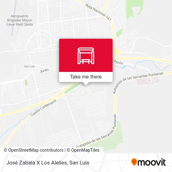 Mapa de José Zabala X Los Alelíes