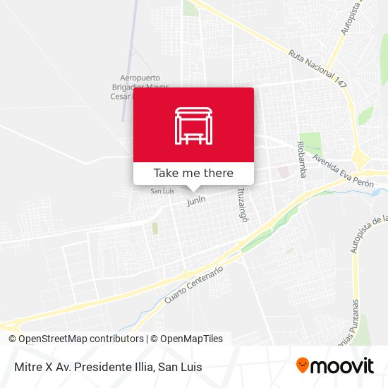 Mitre X Av. Presidente Illia map