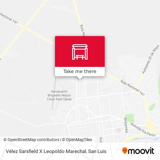 Vélez Sarsfield X Leopoldo Marechal map