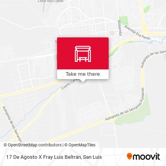 Mapa de 17 De Agosto X Fray Luis Beltrán