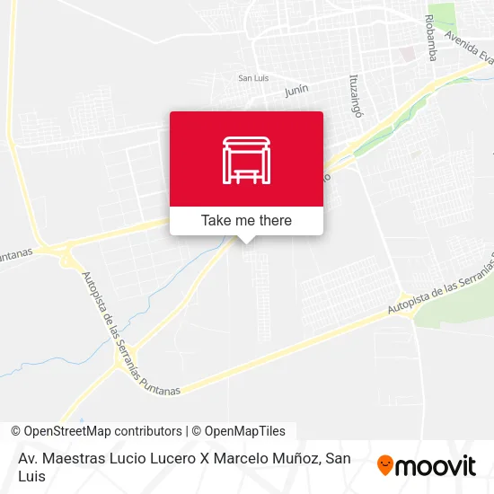 Mapa de Av. Maestras Lucio Lucero X Marcelo Muñoz