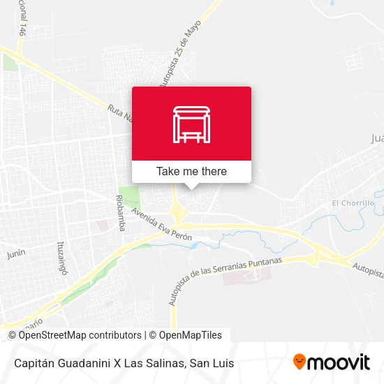 Mapa de Capitán Guadanini X Las Salinas