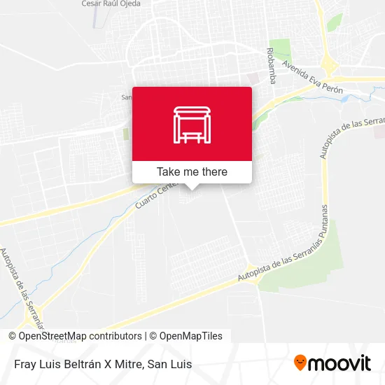 Mapa de Fray Luis Beltrán X Mitre
