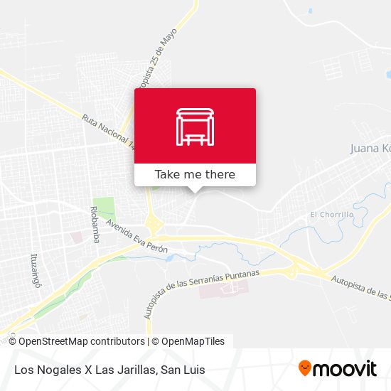 Mapa de Los Nogales X Las Jarillas