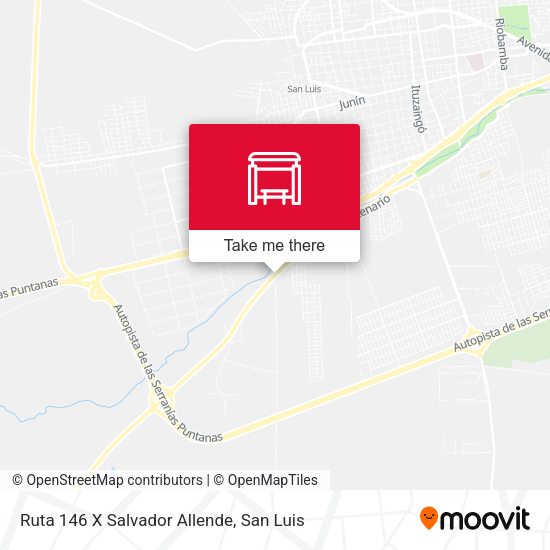 Ruta 146 X Salvador Allende map