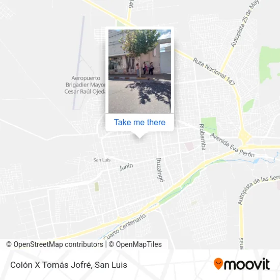 Mapa de Colón X Tomás Jofré