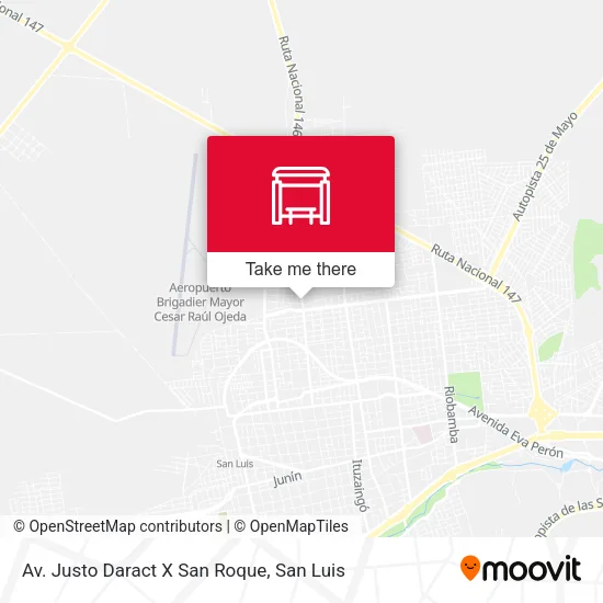 Mapa de Av. Justo Daract X San Roque