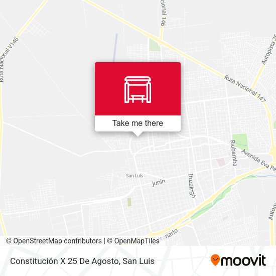 Constitución X 25 De Agosto map