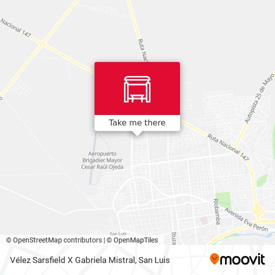 Mapa de Vélez Sarsfield X Gabriela Mistral