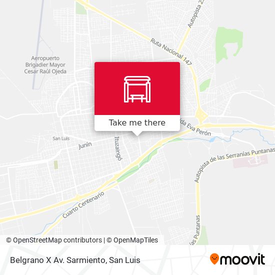 Mapa de Belgrano X Av. Sarmiento