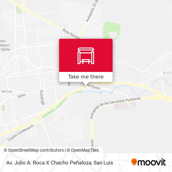 Av. Julio A. Roca X Chacho Peñaloza map