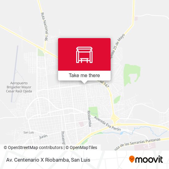 Av. Centenario X Riobamba map