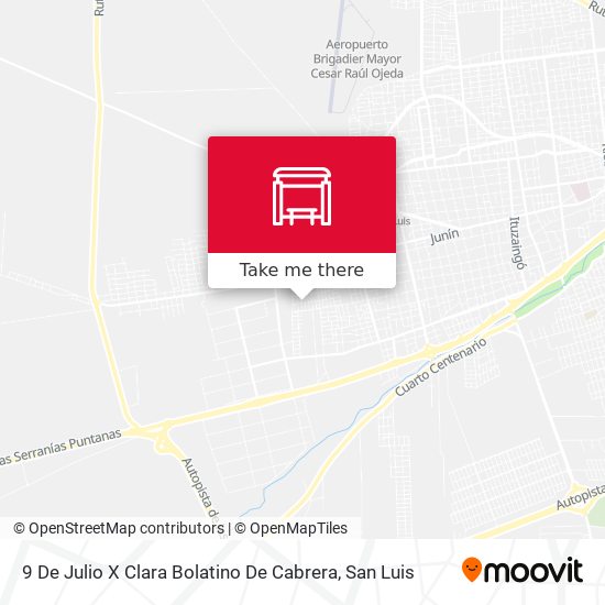 9 De Julio X Clara Bolatino De Cabrera map