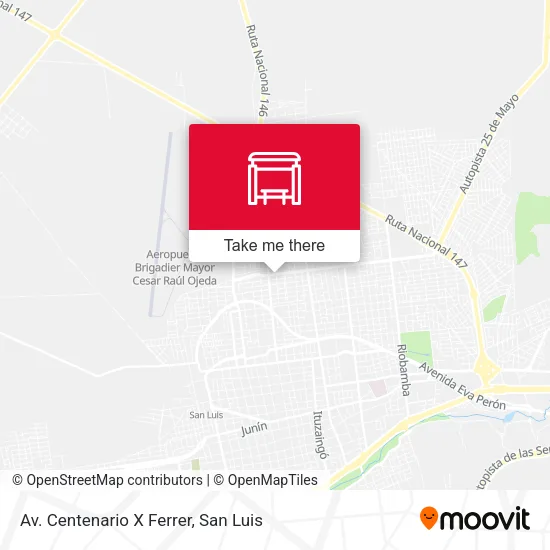Mapa de Av. Centenario X Ferrer