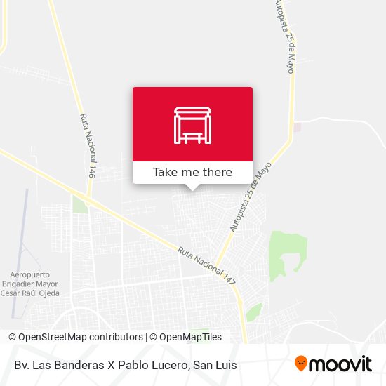 Mapa de Bv. Las Banderas X Pablo Lucero