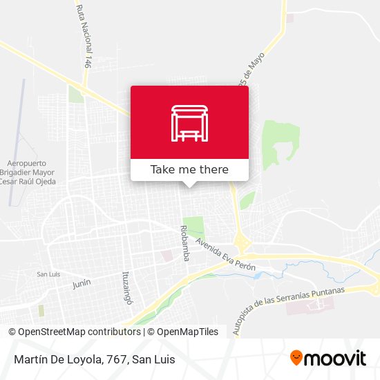 Martín De Loyola, 767 map
