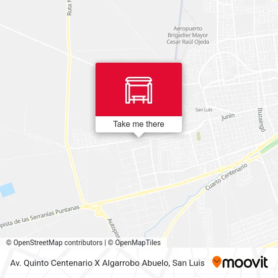 Av. Quinto Centenario X Algarrobo Abuelo map