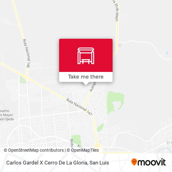 Mapa de Carlos Gardel X Cerro De La Gloria