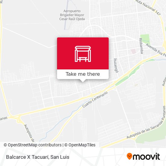 Balcarce X Tacuarí map