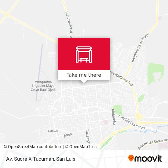 Mapa de Av. Sucre X Tucumán