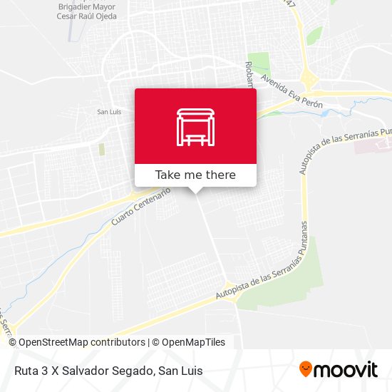 Ruta 3 X Salvador Segado map