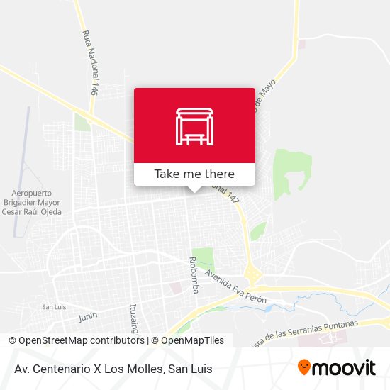 Mapa de Av. Centenario X Los Molles