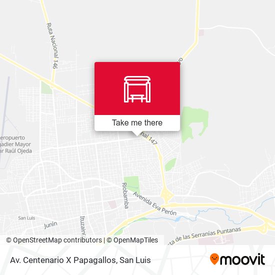 Mapa de Av. Centenario X Papagallos