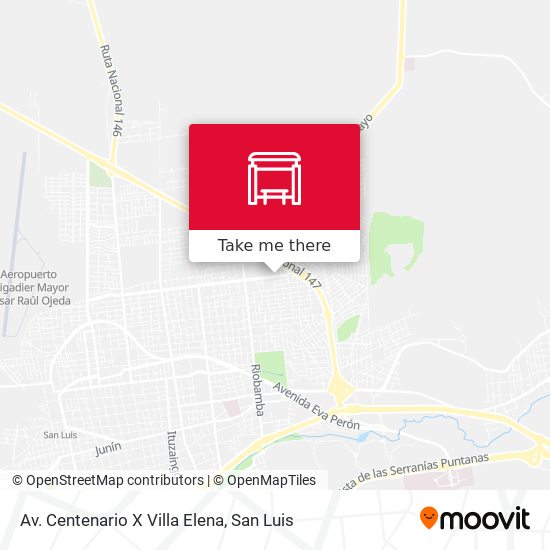 Mapa de Av. Centenario X Villa Elena